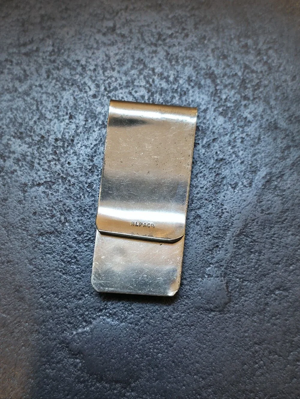 Vintage Alpaca Silver Owl Money Clip with Abalone Inlay | Artisan Mid-Century
